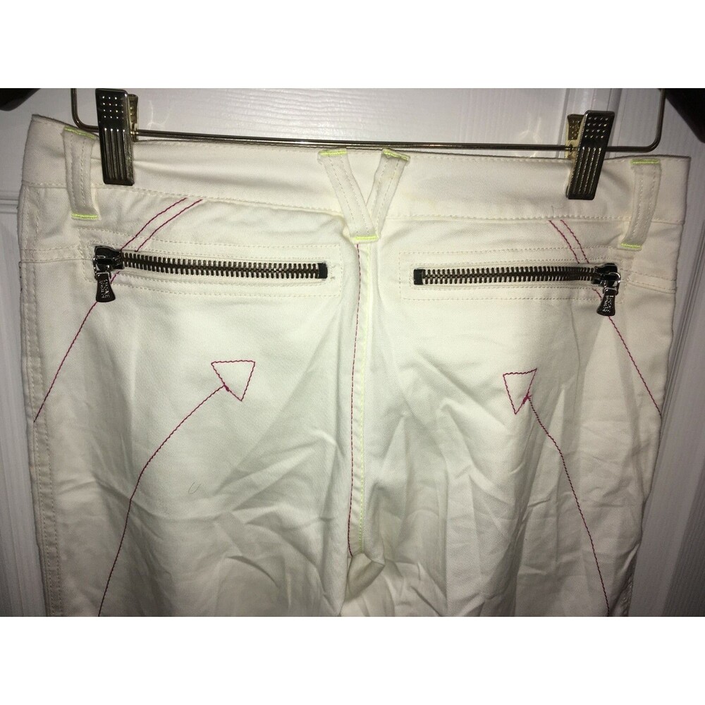 VERSACE COUTURE JEANS ~NWT~ SIZE 40 (M 28 x 34) White with Zippers
